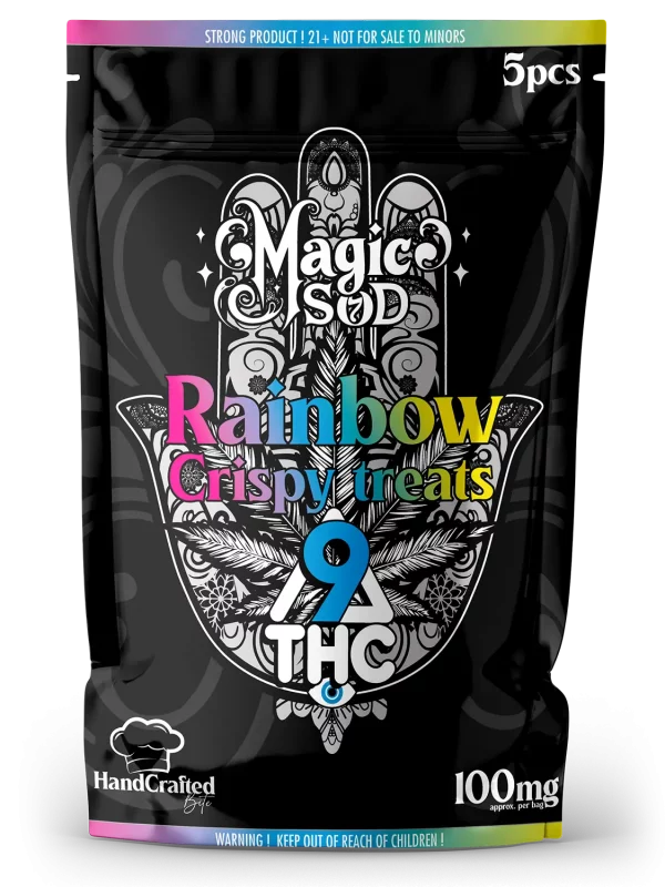 Rainbow Crispy Treats Delta 9 THC 100mg